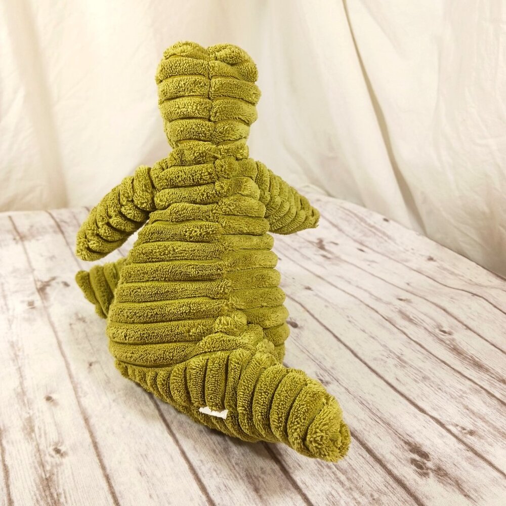 JellyCat Cordy Roy Alligator Green Ribbed Corduroy Plush Stuffed Animal 7.5" - Picture 6 of 12